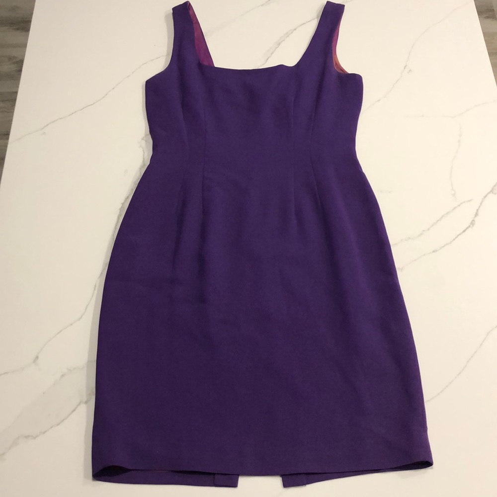 Nicole Miller Purple Midi Dress